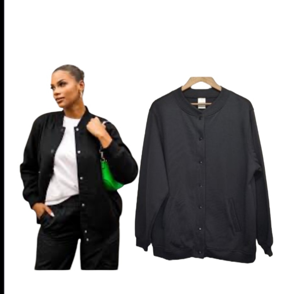 Classic Black Varsity Jacket